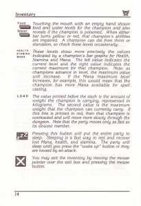 Dungeon Master (USA, PC) - Manual Page 038 Dungeon Master (USA, PC) - Manual Page 038