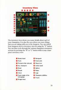 Dungeon Master (USA, Super NES) - Manual Page 027 Dungeon Master (USA, Super NES) - Manual Page 027
