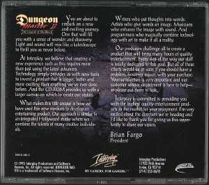 Dungeon Master II (Australia, PC) - Compact Disc Edition Compact Disc Box Back