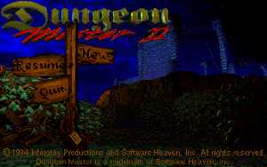 Dungeon Master II (Amiga) - Main Menu