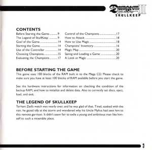 Dungeon Master II (Europe, Mega CD) - Booklet Page 011 Dungeon Master II (Europe, Mega CD) - Booklet Page 011