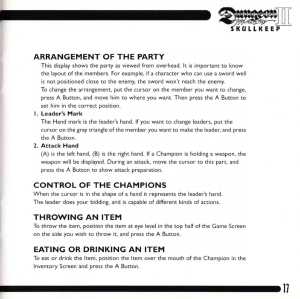 Dungeon Master II (Europe, Mega CD) - Booklet Page 019 Dungeon Master II (Europe, Mega CD) - Booklet Page 019