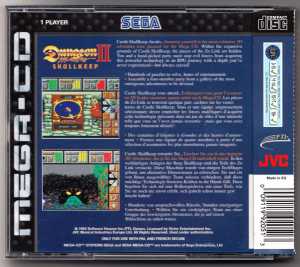 Dungeon Master II (Europe, Mega CD) - Box Back Dungeon Master II (Europe, Mega CD) - Box Back