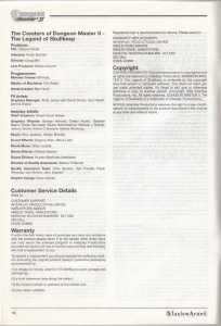 Dungeon Master II (Europe, PC) - Blackmarket Manual Page 016 Dungeon Master II (Europe, PC) - Blackmarket Manual Page 016