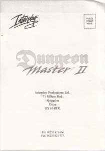 Dungeon Master II (France, PC) - Floppy Disk Edition Registration Card Front Dungeon Master II (France, PC) - Floppy Disk Edition Registration Card Front