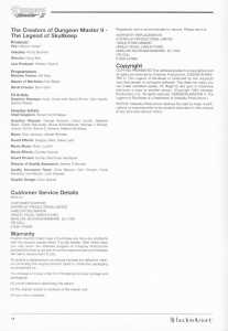 Dungeon Master II (Germany, PC) - Blackmarket With Manual Manual Page 016 Dungeon Master II (Germany, PC) - Blackmarket With Manual Manual Page 016