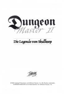 Dungeon Master II (Germany, PC) - Floppy Disk Edition Manual Page 003 Dungeon Master II (Germany, PC) - Floppy Disk Edition Manual Page 003