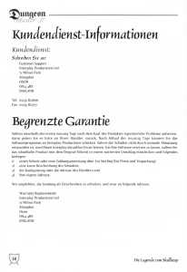 Dungeon Master II (Germany, PC) - Floppy Disk Edition Manual Page 040 Dungeon Master II (Germany, PC) - Floppy Disk Edition Manual Page 040