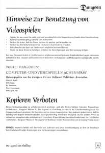 Dungeon Master II (Germany, PC) - Floppy Disk Edition Manual Page 041 Dungeon Master II (Germany, PC) - Floppy Disk Edition Manual Page 041