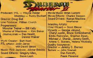 Dungeon Master II (PC) - Credits