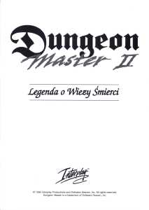 Dungeon Master II (Poland, PC) - Compact Disc Edition Manual Page 003 Dungeon Master II (Poland, PC) - Compact Disc Edition Manual Page 003