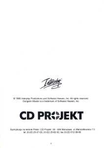 Dungeon Master II (Poland, PC) - Compact Disc Edition Reference Card Page 004 Dungeon Master II (Poland, PC) - Compact Disc Edition Reference Card Page 004