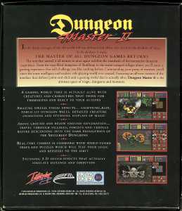 Dungeon Master II (United Kingdom, Amiga) - Box Back Dungeon Master II (United Kingdom, Amiga) - Box Back