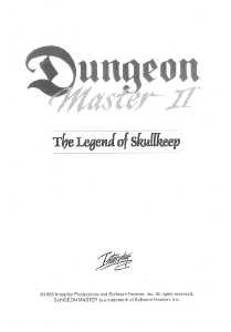 Dungeon Master II (United Kingdom, Amiga) - Manual Page 003 Dungeon Master II (United Kingdom, Amiga) - Manual Page 003