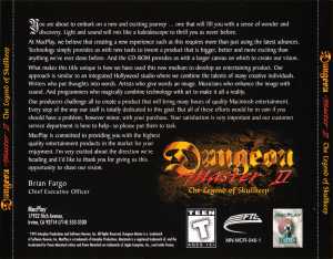 Dungeon Master II (USA, Macintosh) - Back Card Front