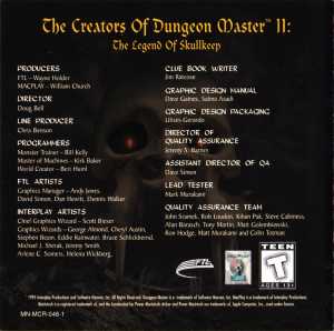 Dungeon Master II (USA, Macintosh) - Booklet Page 004 Dungeon Master II (USA, Macintosh) - Booklet Page 004
