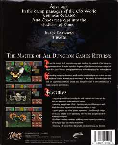 Dungeon Master II (USA, PC) - Big Box Box Sleeve Back