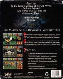 Dungeon Master II (USA, PC) - Big Box RSAC Box Sleeve Back