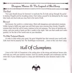 Dungeon Master II (USA, PC) - Jewel Case Booklet Page 008 Dungeon Master II (USA, PC) - Jewel Case Booklet Page 008