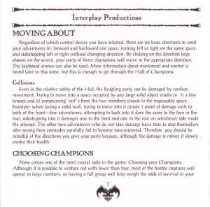 Dungeon Master II (USA, PC) - Jewel Case Booklet Page 009 Dungeon Master II (USA, PC) - Jewel Case Booklet Page 009