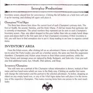 Dungeon Master II (USA, PC) - Jewel Case Booklet Page 015 Dungeon Master II (USA, PC) - Jewel Case Booklet Page 015