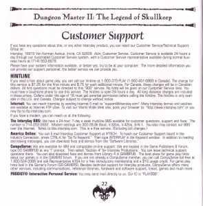 Dungeon Master II (USA, PC) - Jewel Case Booklet Page 024 Dungeon Master II (USA, PC) - Jewel Case Booklet Page 024