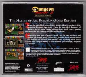 Dungeon Master II (USA, PC) - Jewel Case Box Back