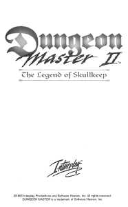 Dungeon Master II (USA, PC) - Manual Page 003