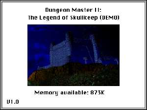 Dungeon Master II Demo (Macintosh) - Scrolling Credits No Text