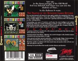 Dungeon Master II Demo (USA, PC) - Back Card Front