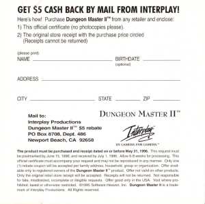 Dungeon Master II Demo (USA, PC) - Booklet Page 004 Dungeon Master II Demo (USA, PC) - Booklet Page 004