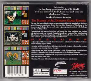 Dungeon Master II Demo (USA, PC) - Box Back