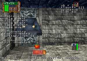 Dungeon Master Nexus (Japan, Sega Saturn) - Debug Menu Report sample 2