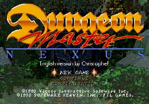Dungeon Master Nexus (Japan, Sega Saturn) - Main Menu English Dungeon Master Nexus (Japan, Sega Saturn) - Main Menu English