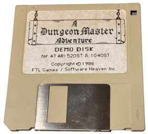 Dungeon Master Teaser (Atari ST) - Disk Front