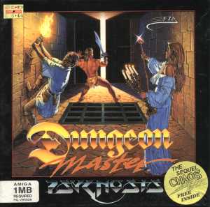 Dungeon Master and Chaos Strikes Back (Australia, Amiga) - Psygnosis Edition (Alternate) Box Front Dungeon Master and Chaos Strikes Back (Australia, Amiga) - Psygnosis Edition (Alternate) Box Front