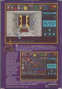Dungeon Master and Chaos Strikes Back (France, Atari ST) - Mirrorsoft First Edition Box Back Dungeon Master and Chaos Strikes Back (France, Atari ST) - Mirrorsoft First Edition Box Back