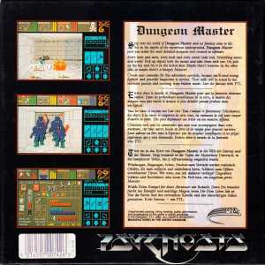 Dungeon Master and Chaos Strikes Back (Germany, Amiga) - Psygnosis Edition Box Back Dungeon Master and Chaos Strikes Back (Germany, Amiga) - Psygnosis Edition Box Back
