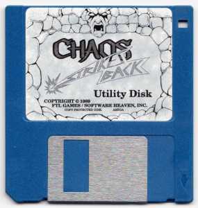 Dungeon Master and Chaos Strikes Back (Germany, Amiga) - Psygnosis Edition Chaos Strikes Back Utility Disk Front Dungeon Master and Chaos Strikes Back (Germany, Amiga) - Psygnosis Edition Chaos Strikes Back Utility Disk Front