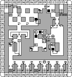 Theron's Quest (PC Engine) - Dungeon Ak-Tu-Ba Level 1