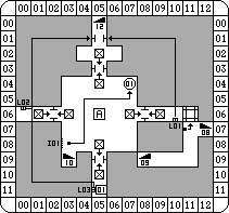 Theron's Quest (PC Engine) - Dungeon Tower Of Drator Level 1