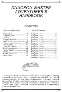 Dungeon Master Adventurer's Handbook (Second Edition) (USA) - Page 005 Dungeon Master Adventurer's Handbook (Second Edition) (USA) - Page 005