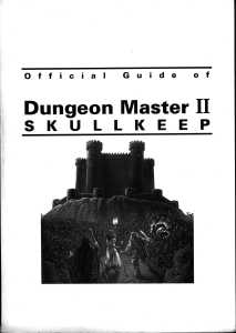 Official Guide Of Dungeon Master II Skullkeep (Japan) - Page 001