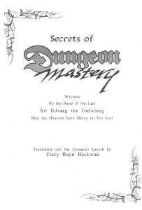 Secrets Of Dungeon Mastery (USA) - Page 003