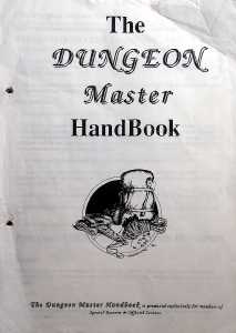 The Dungeon Master HandBook (United Kingdom) - Cover Front