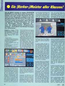 Dungeon Master (Amiga) Review - ASM (Germany), April 1988, Page 84