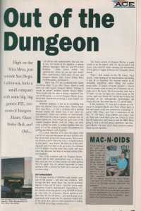 FTL Games Article - Advanced Computer Entertainment (United Kingdom), Issue No 31 April 1990, Page 33