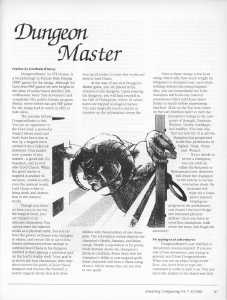 Dungeon Master (Amiga) Review - Amazing Computing (USA), Vol 4 No 7 July 1989, Page 47
