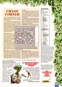 Chaos Strikes Back Hints - Amiga Action (United Kingdom), Issue No 24 September 1991, Page 25