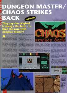 Dungeon Master And Chaos Strikes Back (Amiga) Review - Amiga Action (United Kingdom), Issue No 38 November 1992, Page 26